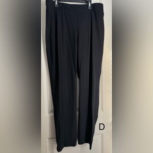 Valentina women’s Black dressPants 1x formal office profesional casual boho